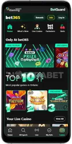 bet365 mobile play Ontario