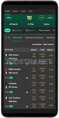 bet365 mobile app sports