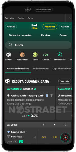 bet365 versión móvil