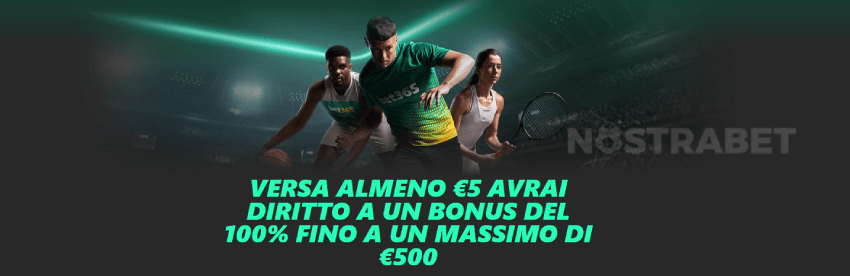 bonus di benvenuto bet365