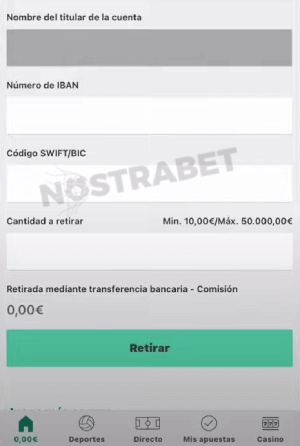 Bet365 sección de retiros