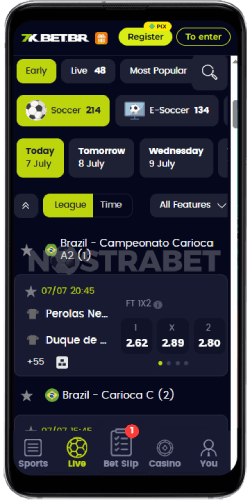 versão para celular bet7k