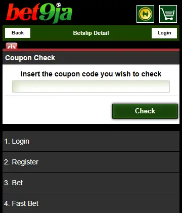bet9ja coupon check old mobile