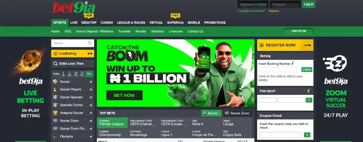 bet9ja old desktop site