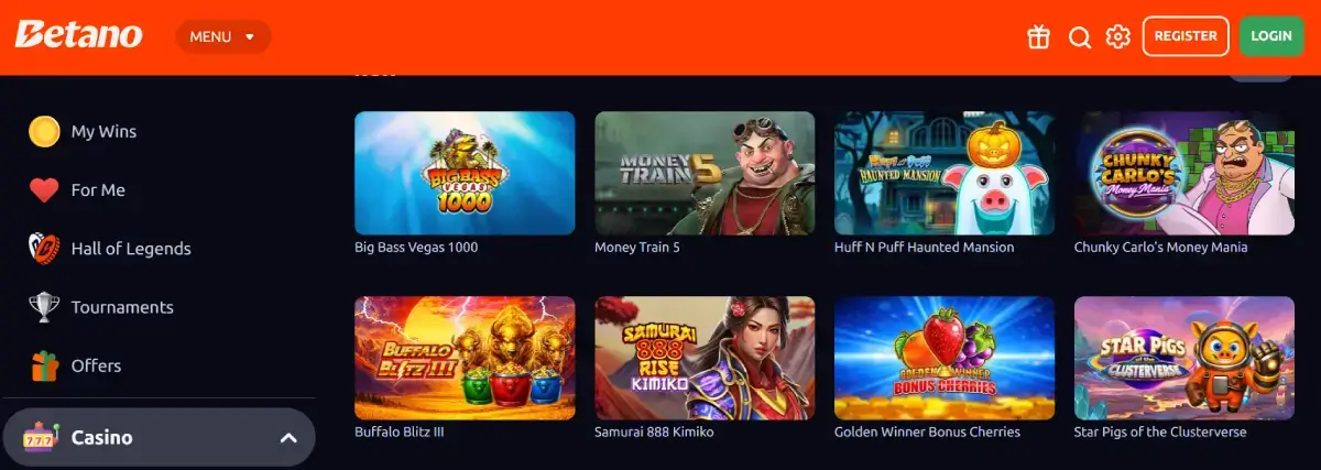 betano casino games alberta