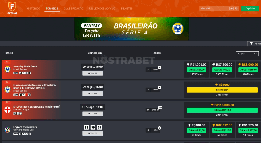 bet365 lança jogo de fantasia de futebol grátis com Scout Gaming