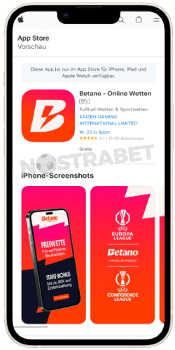 Betano iOS-App herunterladen