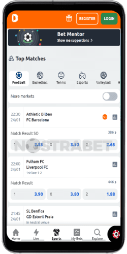 Betano mobile sports app for Android