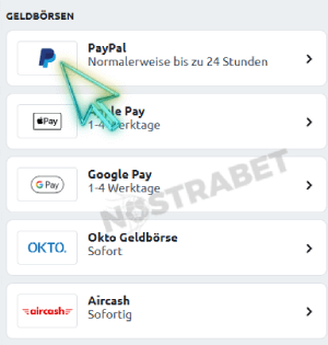 Betano-Paypal-Auszahlung