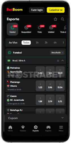 versão móvel da betboom