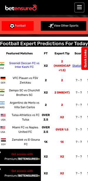 betensured football predictions