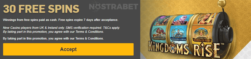betfair casino free spins offer