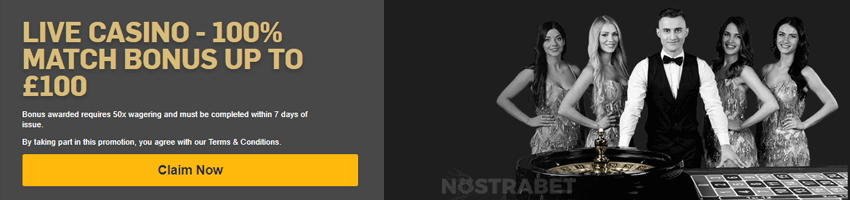 betfair live casino welcome offer