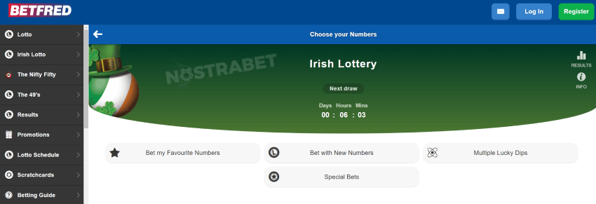 betfred irish lotto