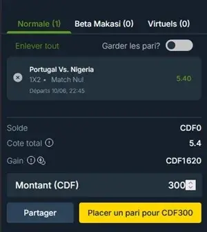 betika ticket de pari