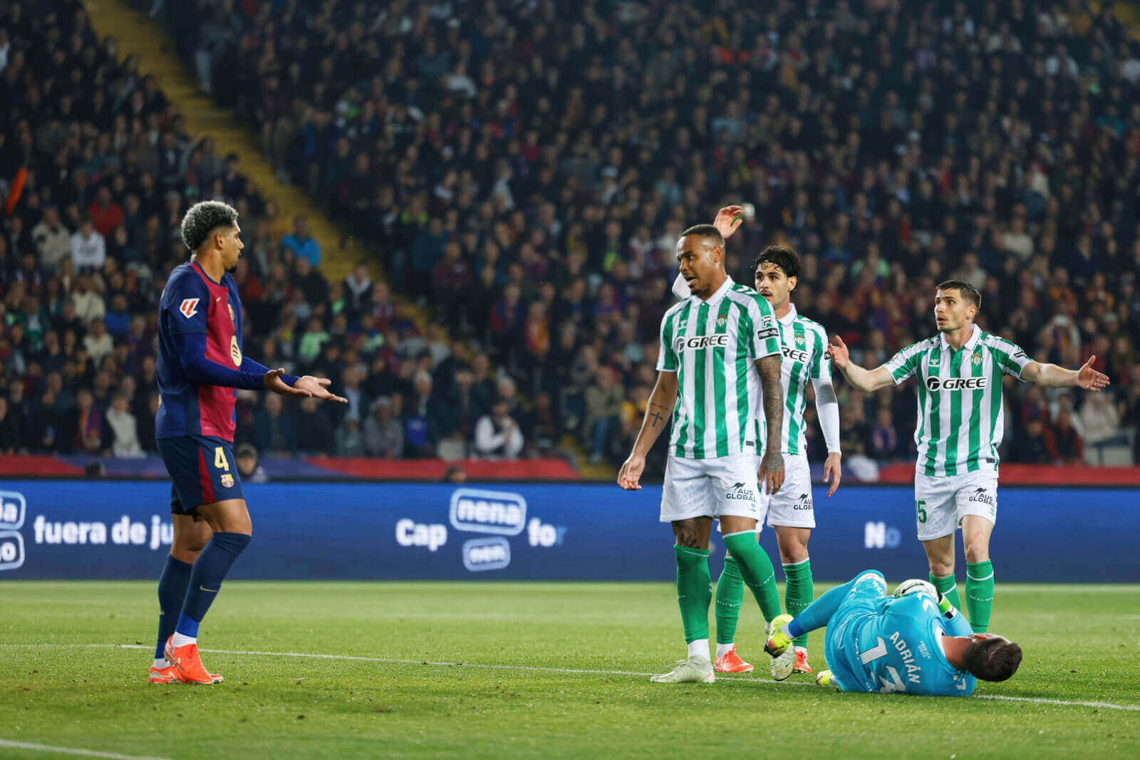 Jugadores del Betis vs Barcelona