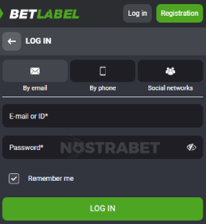 BetLabel login