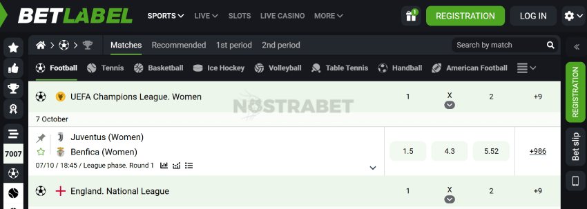 Betlabel sportsbook