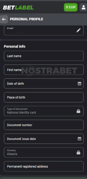 BetLabel verification