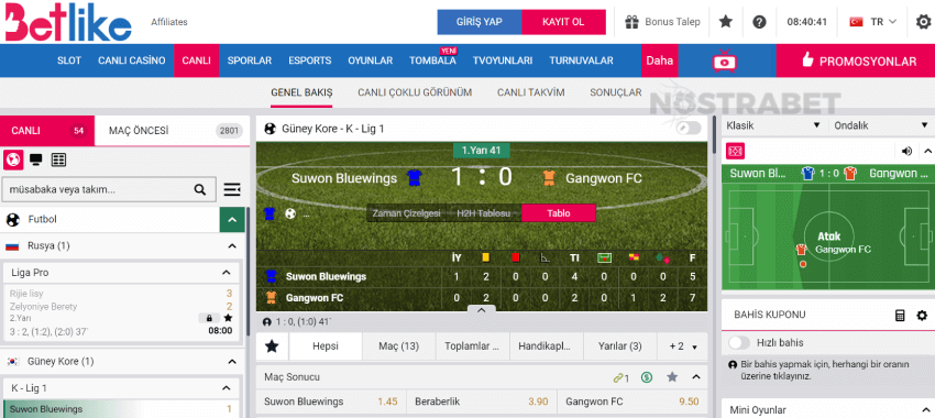 betlike canlı bahis