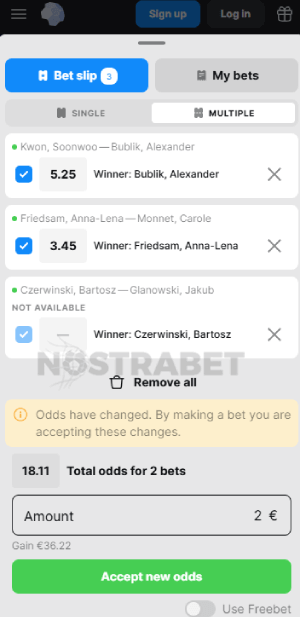 Betmaster betslip