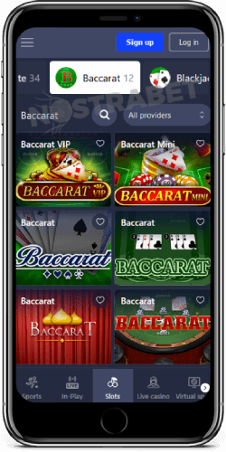 Betmaster Casino Baccarat on iOS