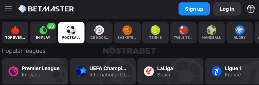 Betmaster sports betting