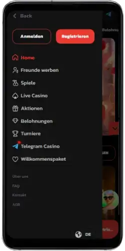 Betmaximus Mobile Spieloptionen