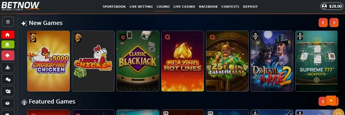 betnow casino games