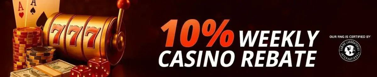 betnow weekly casino rebate