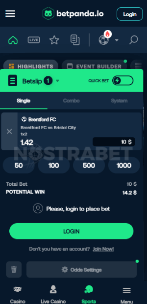 betpnada place a bet