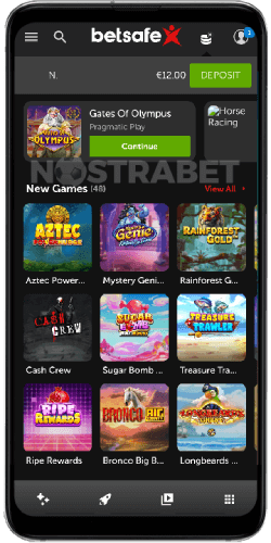 Slots in Betsafe Android Casino App
