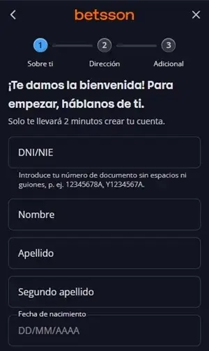 betsson ingrese el código de bonificación