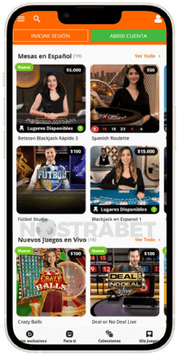 Betsson ios app casino en vivo