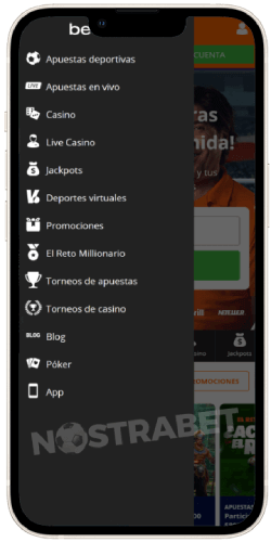 Betsson ios app menu