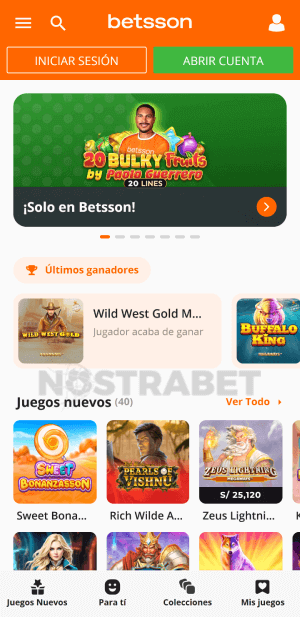 Betsson casino móvil