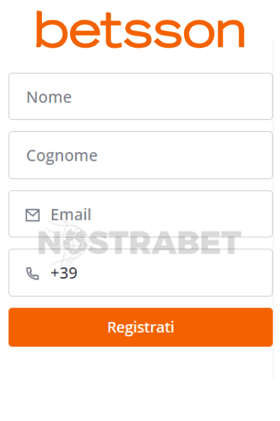 registrazione betsson