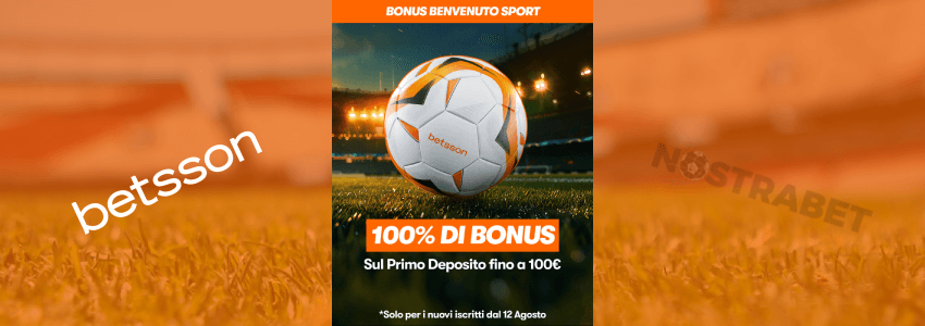 bonus di benvenuto betsson