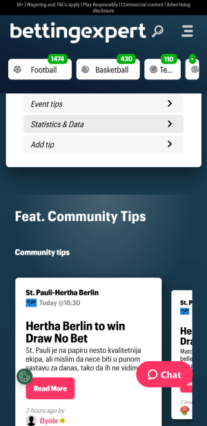 bettingexpert community tips