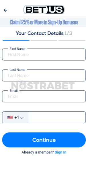 BetUS Registration