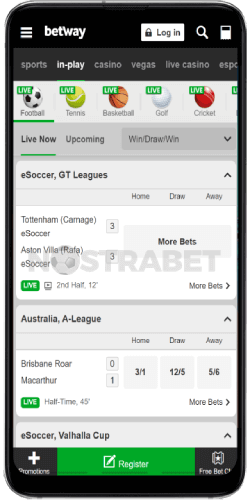 betway android app live betting