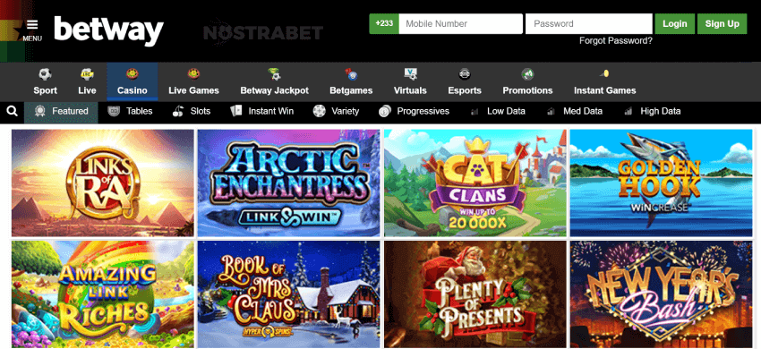Betway Casino Games GH