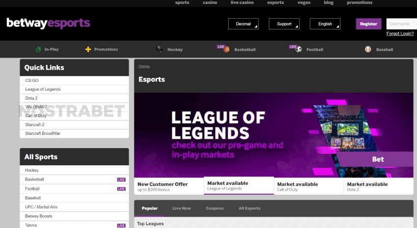 betway esports canada