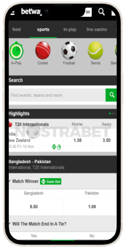 betway India mobile app