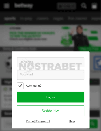 betway mobile login guide