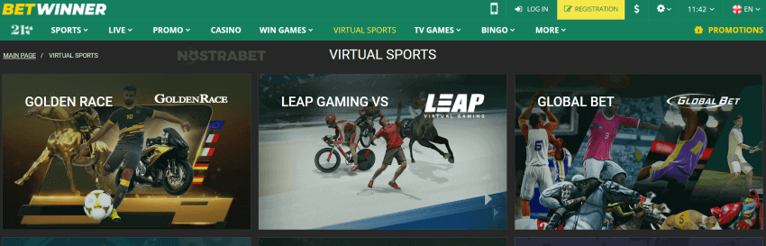 betwinner India virtual sports