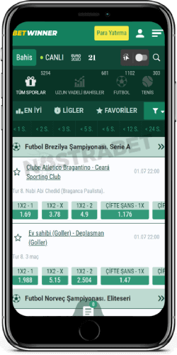 betwinner mobil uygulaması