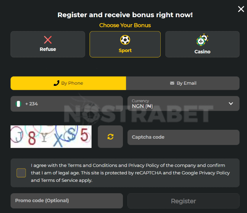 betwinner nigeria registration