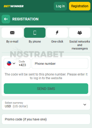 betwinner phone registration