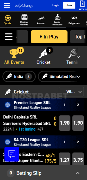 BetXchange live betting